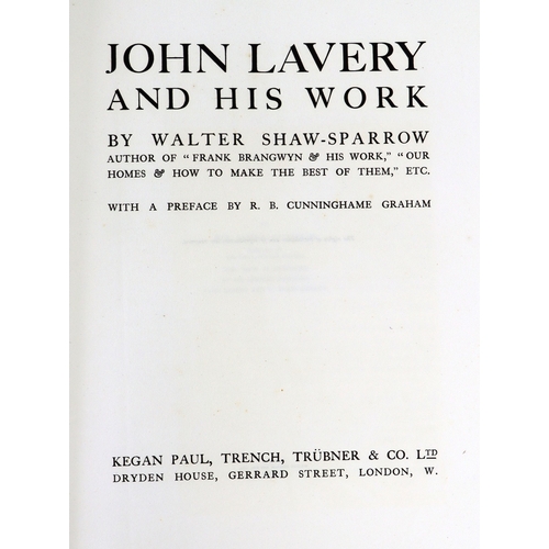 405 - Special Limited EditionLavery: Shaw-Sparrow (Walter)&nbsp;John Lavery and His Work, large atlas foli... 