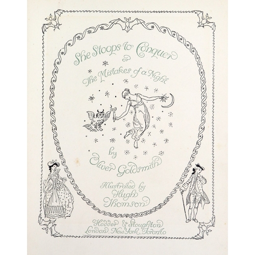 367 - [Thompson (Hugh)] Illustrator - Goldsmith (Oliver)&nbsp;She Stoops to Conquer, 4to Lond. [1912]&nbsp... 