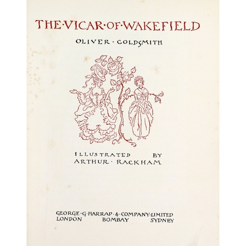 369 - [Rackham (Arthur)] Illustrator: Goldsmith (Oliver)&nbsp;The Vicar of Wakefield, lg. 4to Lond. (Geo. ... 