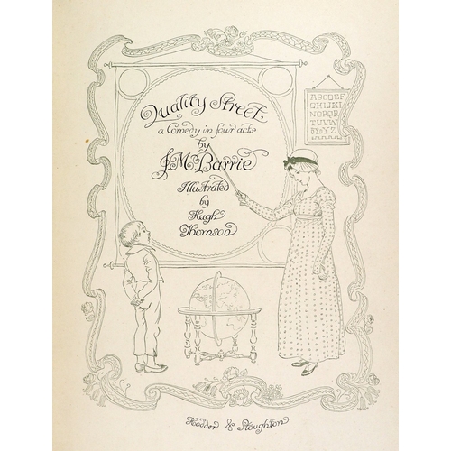 370 - [Thompson (Hugh)] Illustrator. Barrie (J.M.)&nbsp;Quality Street, A Comedy in Four Acts, 4to Lond. (... 