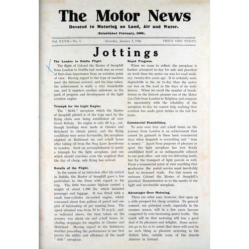 374 - Periodical:  The Motor News - Approved by the Society of Irish Motor Traders,  Vol. 27, Nos 1 - 52, ... 