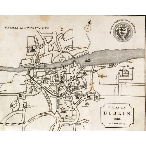 385 - Warburton (J.), Whitelaw (J.) & Walsh (Rob.) History of The City of Dublin, 2 vols. lg. 4to Lond... 