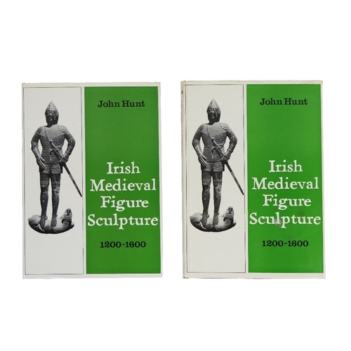 390 - Hunt (John) Irish Medieval Figure Sculpture,  2 vols., sm. folio D. (Richview Press Ltd.) 1974, Firs... 