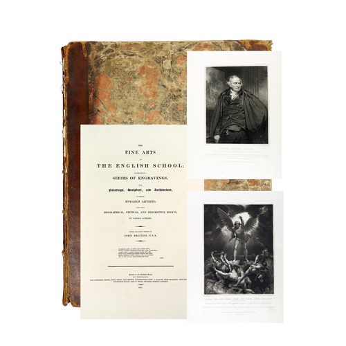 407 - Britton (John)&nbsp;The Fine Arts of The English School&nbsp; folio Lond. (Chiswick Press) 1812.&nbs... 