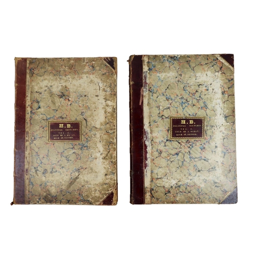 411 - Political Cartoons [Doyle (John)] 'H.B. Political Sketches,' Vols. 1 - 4, 4 vols. lg. Atlas folio L.... 