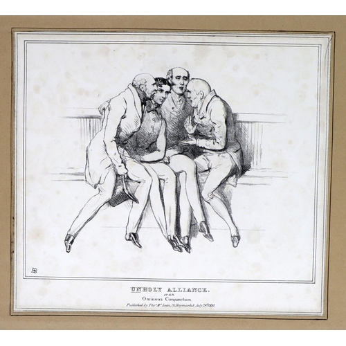 411 - Political Cartoons [Doyle (John)] 'H.B. Political Sketches,' Vols. 1 - 4, 4 vols. lg. Atlas folio L.... 