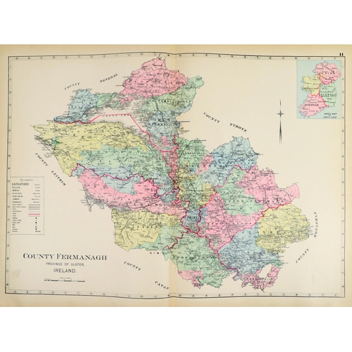 414 - Irish Atlas: [Richards & Co.] Memorial Atlas of Ireland, showing Provinces, Counties, Baronies, ... 