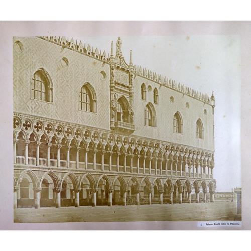 416 - The Carton CopyVenetian Photographs&nbsp; A large Atlas folio Album of 13 large original Photographs... 