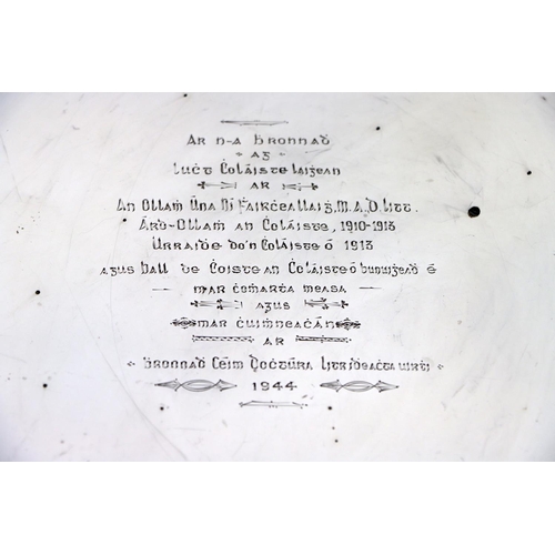 47 - A Memento from U.C.D.Silver: [Gaelic Interest, U.C.D. (Agnes O'Farrelly 1874-1951)  A fine quality h... 