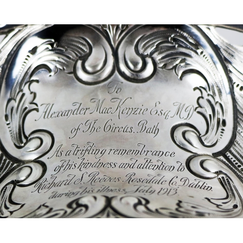 47 - A Memento from U.C.D.Silver: [Gaelic Interest, U.C.D. (Agnes O'Farrelly 1874-1951)  A fine quality h... 