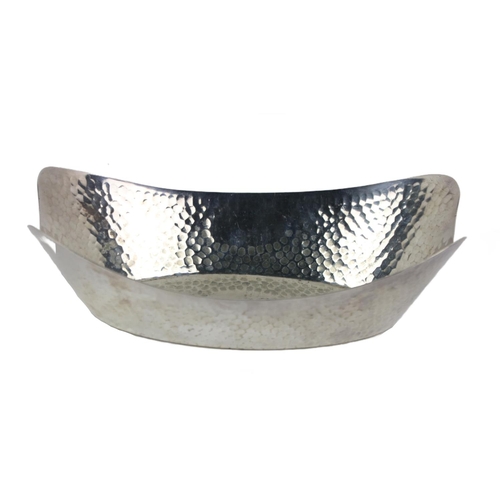 49 - An attractive Scandinavian design oblong boat shaped silver plated Bowl, stamped 'Winkelmann,' appro... 