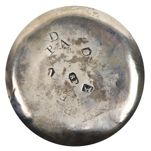 53 - A George II silver Brandy Saucepan, London 1735, by Richard Bailey, with turned wooden handle. (1)... 