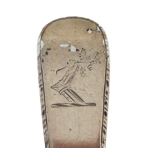 59 - A fine quality Irish 18th Century silver shell design Soup Ladle, by Michael Keating, Dublin 1771, a... 