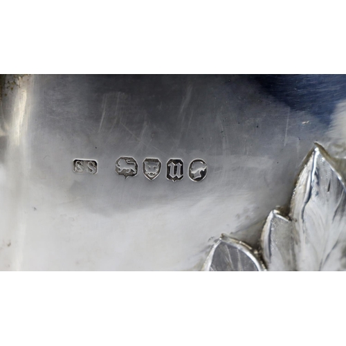 95 - A fine quality Victorian silver two handled Presentation Trophy, the reeded circular top issuing 'S'... 