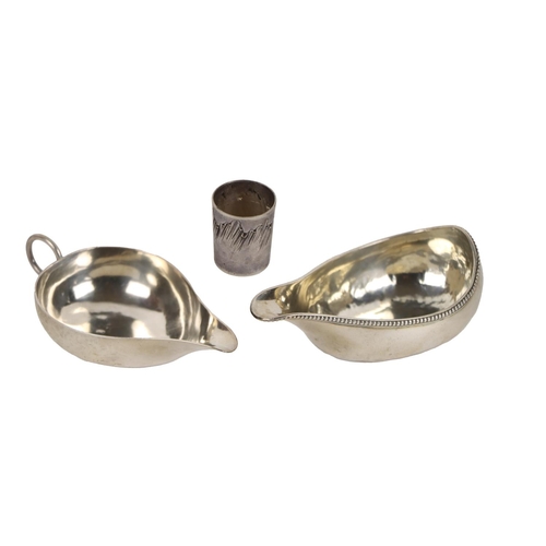 24 - Silver: A Georgian period English silver Bleeding Bowl, S.M. London (with later ring handle); also a... 