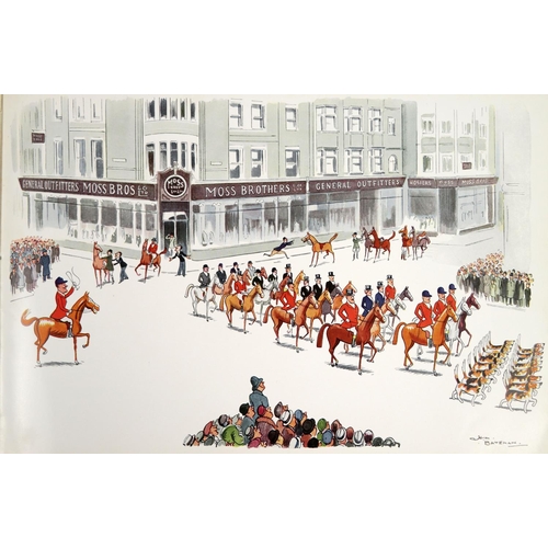 558 - Illustrated Volume: - [Equestrian Interest] Bateman (H.M.)&nbsp;The M.F.H. who Ran Riot, oblong, 8vo... 