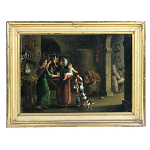 724 - 19th Century Dutch SchoolA pair of Interior Scenes depicting 