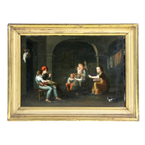 724 - 19th Century Dutch SchoolA pair of Interior Scenes depicting 