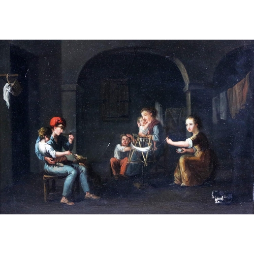 724 - 19th Century Dutch SchoolA pair of Interior Scenes depicting 