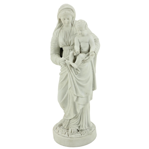 23 - A heavy Victorian Parianware Figure, 