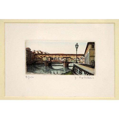 32 - A large collection of varied modern framed Prints and Engravings, mostly coloured, various sizes; to... 
