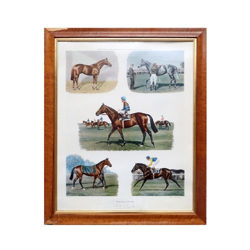 8 - Racing Prints:  A large coloured Print entitled 