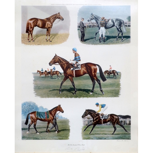 8 - Racing Prints:  A large coloured Print entitled 