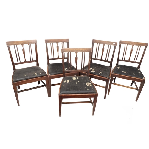 2 - A set of 6 mahogany Dining Chairs, with latted backs and drop in seats; and matching mahogany Carver... 