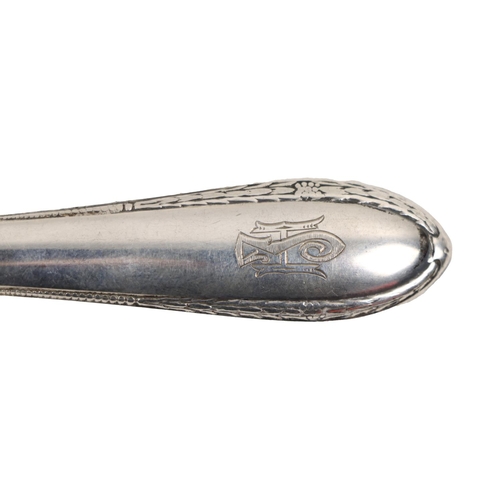 15 - Silverware: A set of 6 Russian silver handled steel blade Table Knives, hallmarked, with stamped bla... 