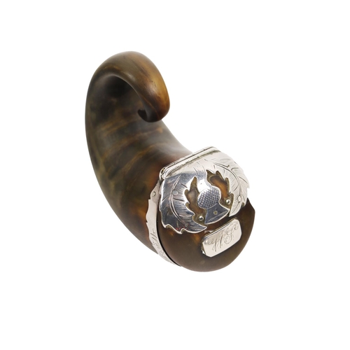 5 - Silverware: An early 20th Century cruciform Caddy Spoon, with pierced handle and etched bowl, [Hanau... 