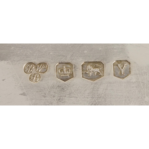 51 - A fine quality English silver four piece Coffee Service, comprising tray, teapot, sugar bowl and cre... 