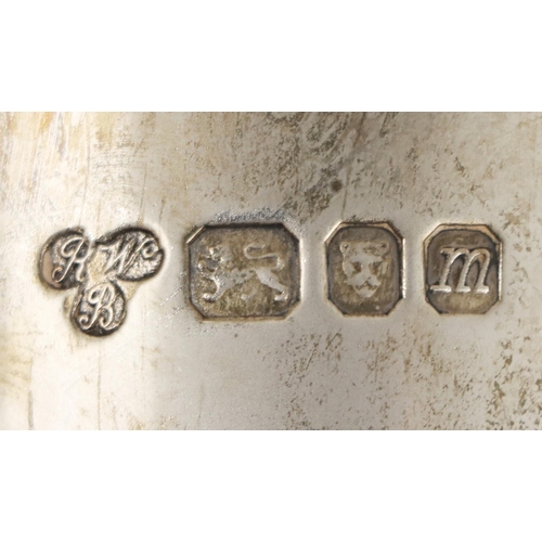 51 - A fine quality English silver four piece Coffee Service, comprising tray, teapot, sugar bowl and cre... 