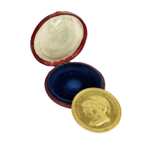 171 - Important Famine Time Presentation Gold MedalFamine Medal - A superb and important engraved Gold Med... 