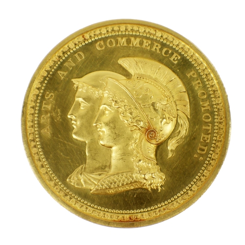 171 - Important Famine Time Presentation Gold MedalFamine Medal - A superb and important engraved Gold Med... 