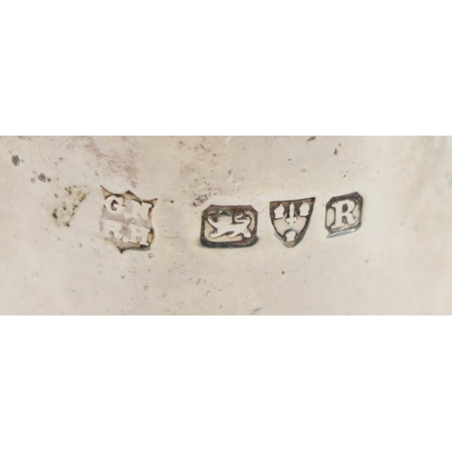 135 - An English silver bulbous shaped and pierced decorated Sugar Castor, with circular base, hallmarked ... 