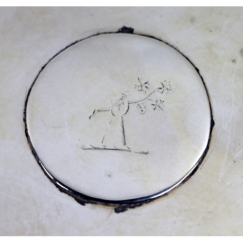 140 - A pair of Irish 18th Century crested silver Salvers, by Joseph Jackson, Dublin 1791, each with 'Denn... 