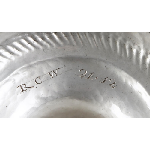 142 - A fine quality Irish silver 19th Century two handled Trophy Cup, the overall of repoussé design with... 