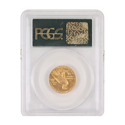 168 - Gold Coin: A 1909 D (Denver) $5 dollar Indian Head Coin, grade MS60 (4101116) in graded case (with p... 