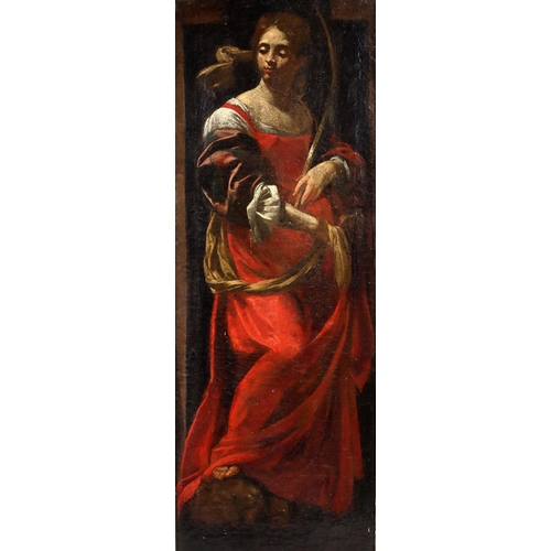 848 - Late 17th Century / early 18th Century Italian SchoolA pair of upright Portraits depicting classical... 