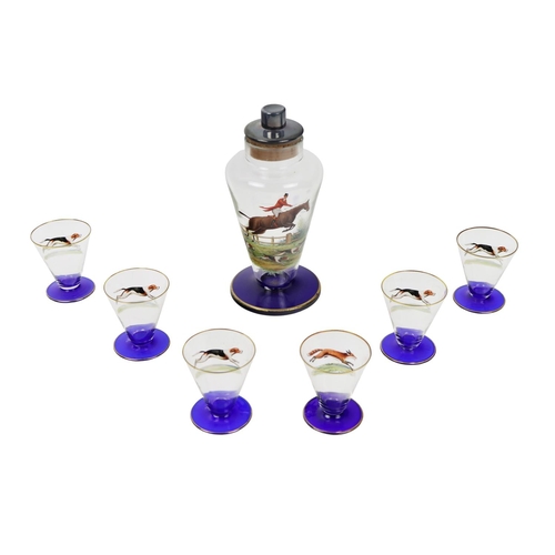 1003 - A small Ansley china set of 6 Coffee Cups, with embossed and pierced silver holders and 6 matching s... 