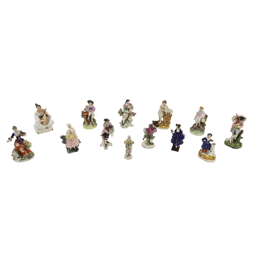 1224 - A large collection of English Porcelain Figures, including Staffordshire, Doulton, depicting Shepher... 