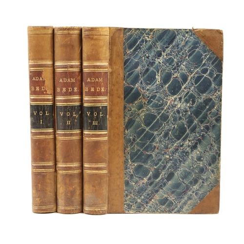 14 -  The Author's First Book[Evans (Mary Ann)] Eliot (George), Adam Bede, 3 vols. 8vo Edin. & L. (Wm... 