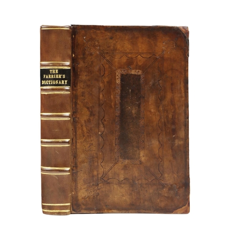 22 - [Wallace (Thos.)]&nbsp;The Farrier's and Horseman's Dictionary, 8vo Lond. 1726.&nbsp;First Edn., con... 