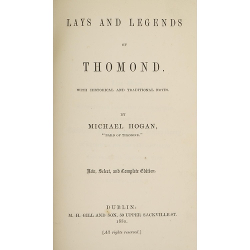 3 - Co. Limerick & Clare: Hogan (Michael) Lays and Legends of Thomond  D. 1880; Frost (James) County... 