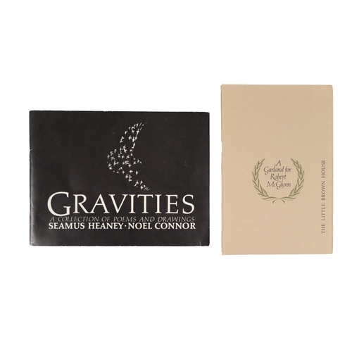 46 - Signed by Seamus HeaneyHeaney (Seamus) Gravities, A Collection of Poems and Drawings, oblong 8vo, Ne... 