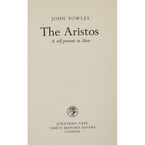 51 - Fowles (John) The Aristos, a Self Portrait in Ideas, 8vo L. (J. Capel 1965) First Edn., (Ex. Libris ... 