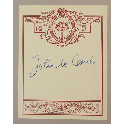 52 - Signed by John le Carrele Carre (John) The Naive and Sentimental Lover,  8vo L. (Hodder & Stough... 