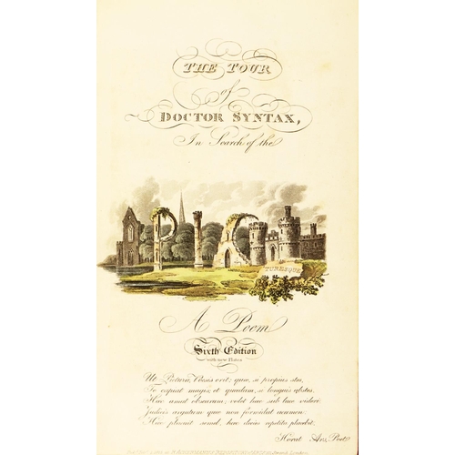 54 - With Attractive Hand Coloured Plates[Combe (Wm.)] The Tour of Doctor Syntax in Search of the Picture... 