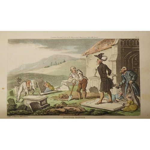 54 - With Attractive Hand Coloured Plates[Combe (Wm.)] The Tour of Doctor Syntax in Search of the Picture... 