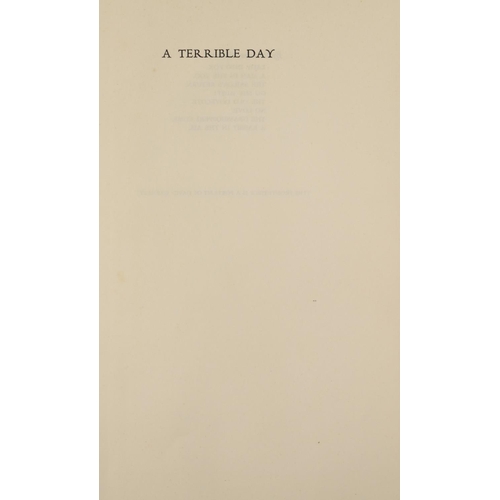 56 - Garnett (David) A Terrible Day, 8vo, L. (Wm. Jackson Books Ltd.) 1932, Signed Limited Edn., No. 180 ... 